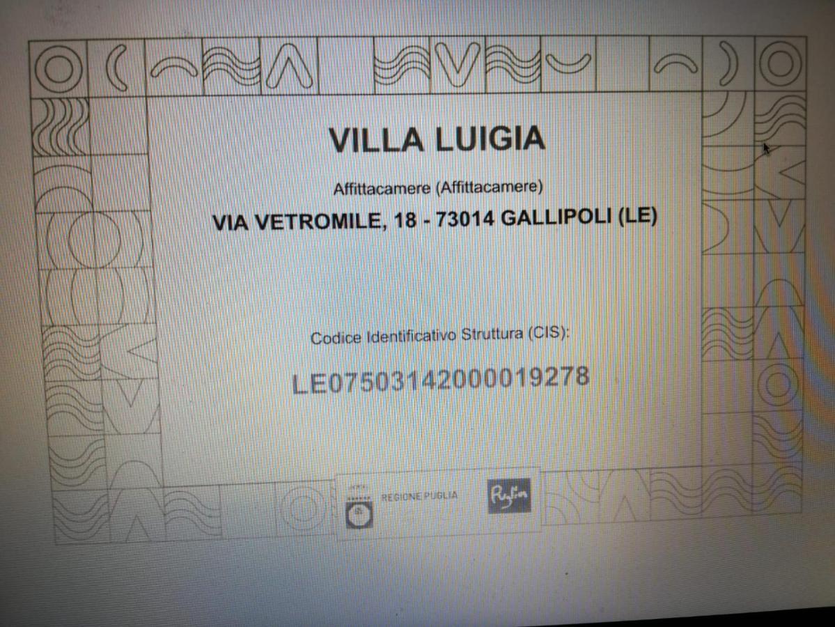 Villa Luigia Luxury Relais Gallipoli Esterno foto